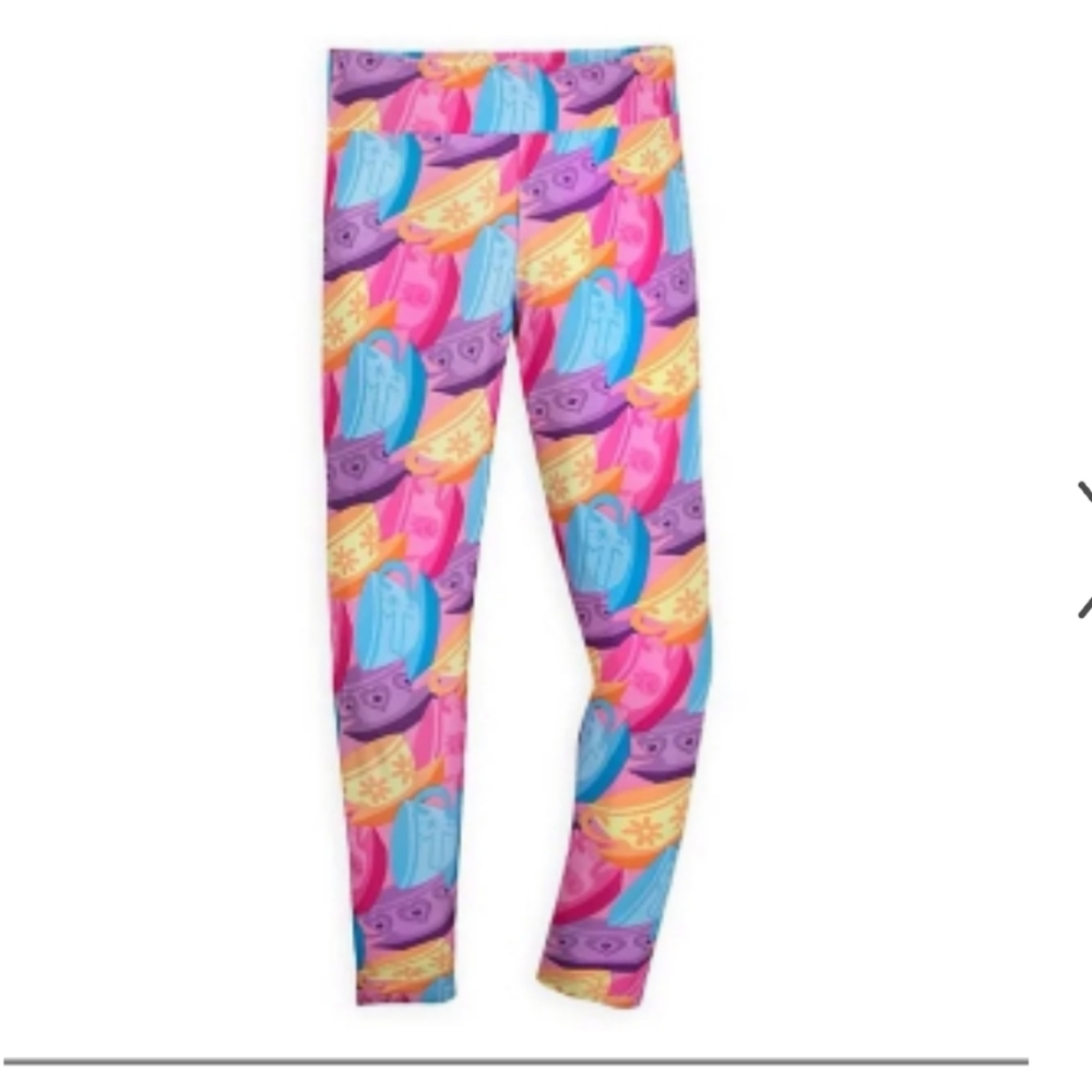 DISNEY Alice in Wonderland tea cup leggings Medium sold out in parks - Picture 1 of 7